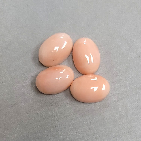 10x14MM OVAL CABOCHON  NATURAL PINK CORAL